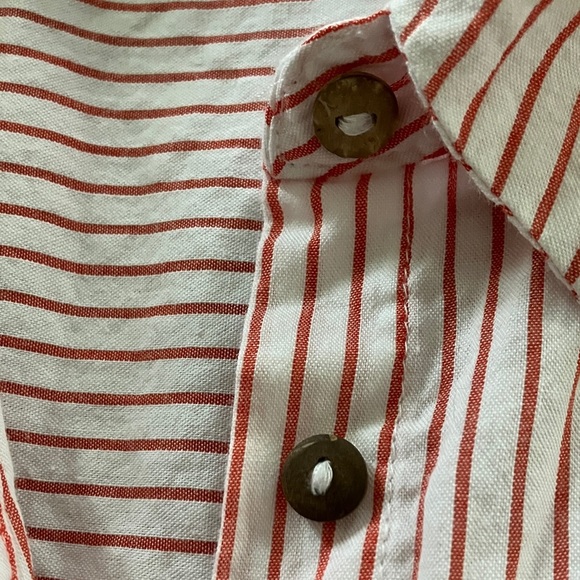 ONLY brand Striped Men's Shirt size 42 uk 14 White and red - Picture 3 of 15